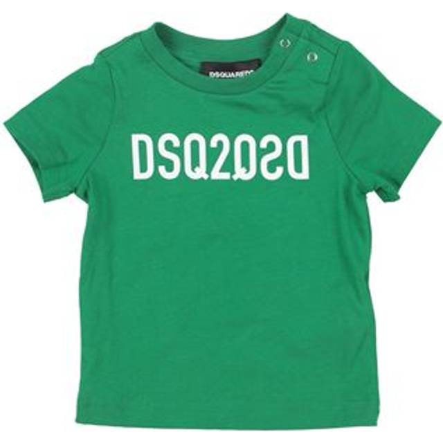 Dsquared2 Newborn T-shirt Green Size 3 Cotton