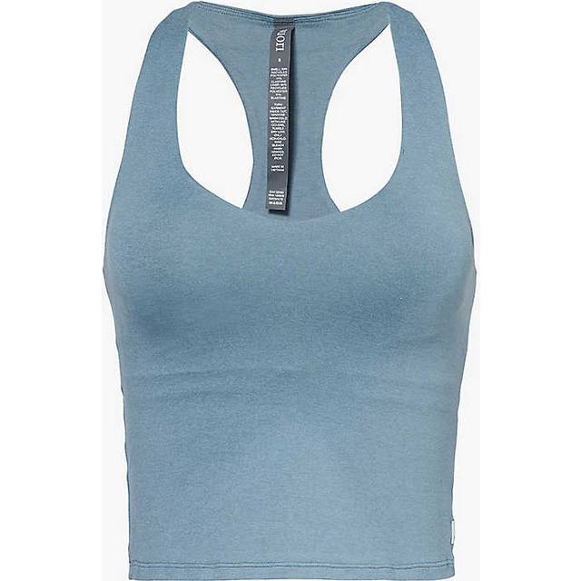 Halo Performance Crop Vest 2.0 in Smoke Blue Heather - L