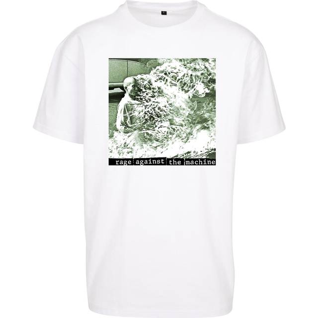 Oversized T-shirt Mister Tee Rage Against the Machine - Blanc - XS