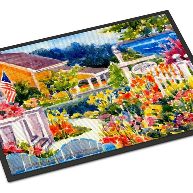 """""Caroline's Treasures 6032JMAT Seaside Beach Cottage Indoor or Outdoor Doormat  24"""""""" x 36""""""""  Multicolor"""""