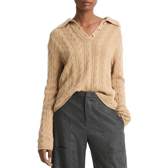 Vince Cable Knit Wool & Cashmere-Blend Polo Shirt