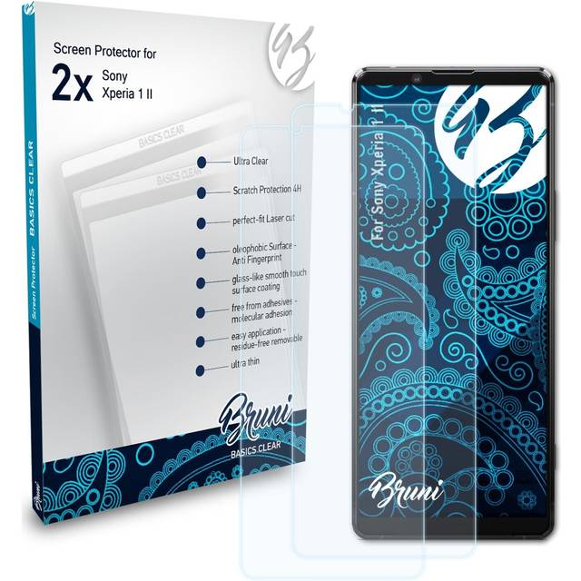 Bruni 2x protective film for sony xperia 1 ii screen protector screen protection