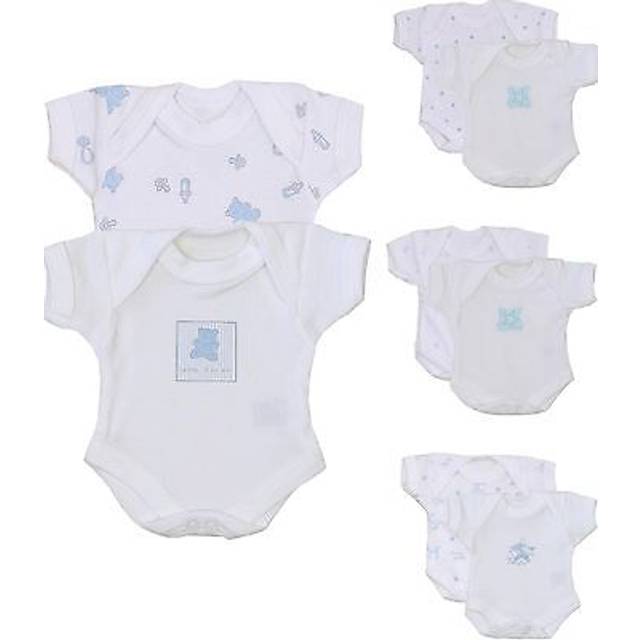 Babyprem pack 2 bodysuits vests premature preemie prem tiny baby boys clothes