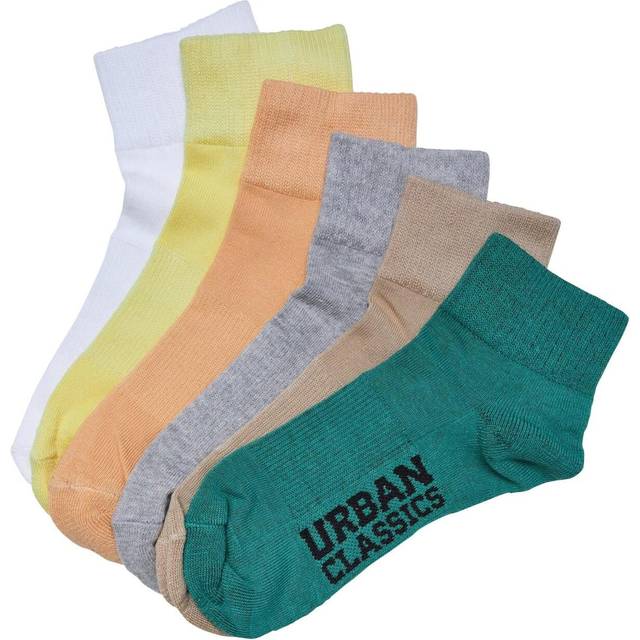 Urban Classics Accessoires UC High Sneaker Socks 6-Pack Mix - Bright / 47-50 Strumpor