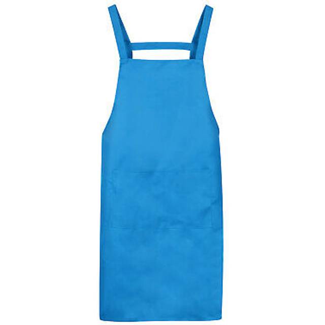 H style apron kitchen cooking aprons artist painting apron light blue