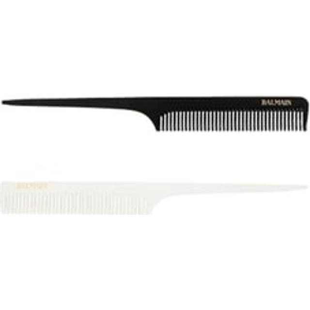 Balmain Hair Couture Tail Comb Black And White 1 Pcs