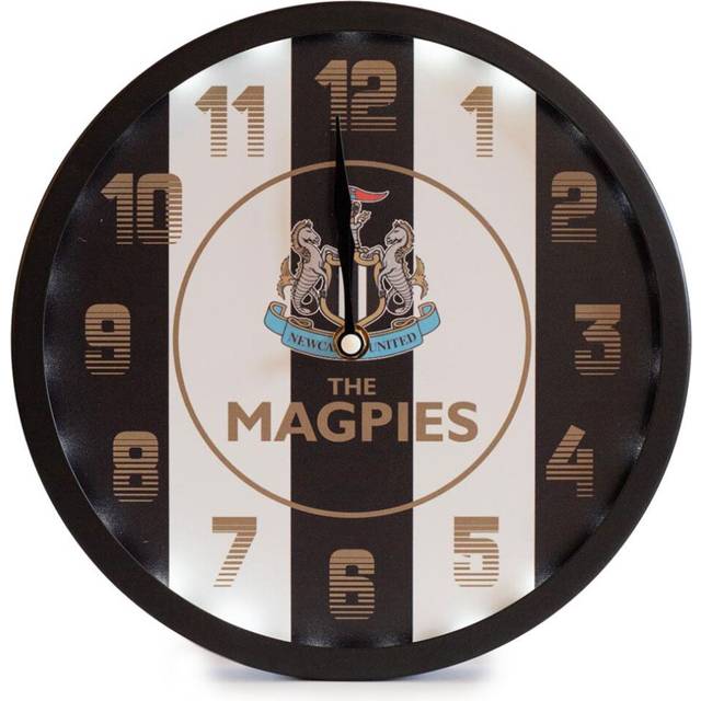 Newcastle United Fc Led Stripe Wall Clock