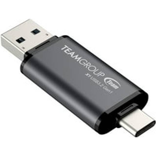 Team tx1364gc01 2 in 1 dual otg 64gb flash drive x1 usb 3.2 gen1 type c & a plug