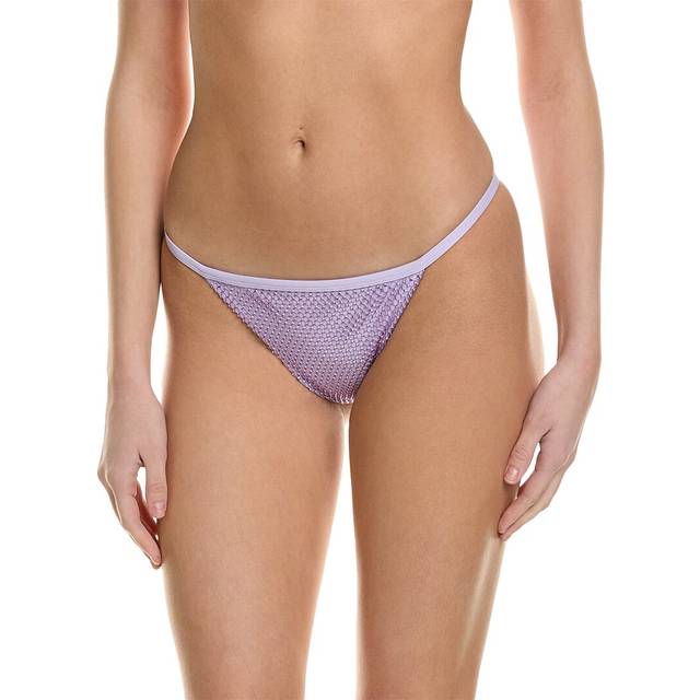 Simkhai Moxie Crystal Mesh String Bikini Bottom