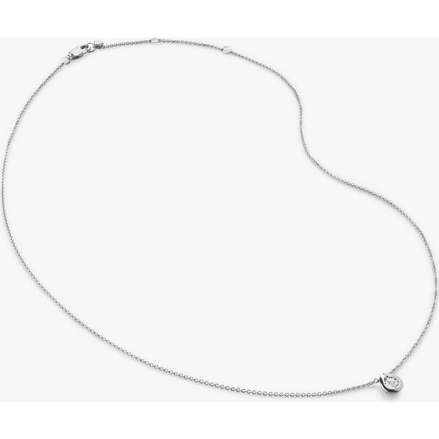 Monica Vinader Lab Grown Diamond Solitaire Pear Chain Necklace