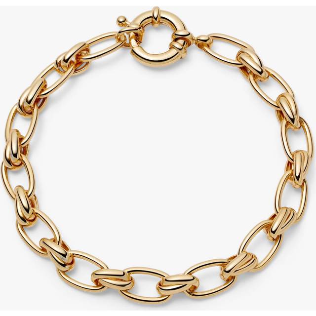 Daisy London Daisy x Polly Sayer Vintage-Style Link Chain Bracelet, Gold