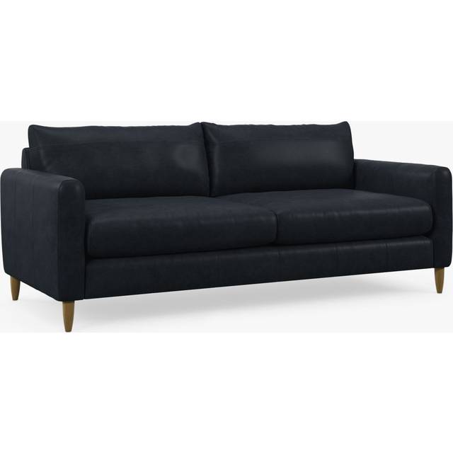 John Lewis Bailey II Grand 4 Seater Leather Sofa, Light Leg