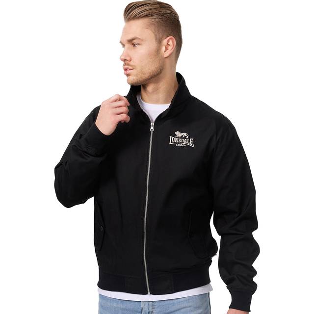 Lonsdale Herrjacka, slim fit, Harrington, svart, XS