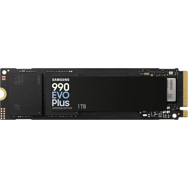 Samsung 990 EVO Plus MZ-V9S1T0 - SSD - krypterat - 1 TB - inbyggd - M.2 2280 - PCIe 5.0 x2 (NVMe) - 256 bitars AES - TCG Opal Encryption 2.0
