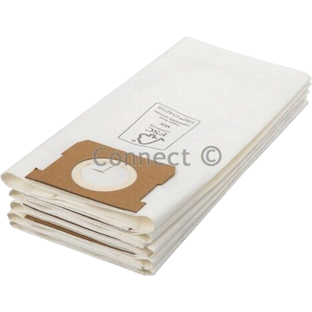 Genuine titan ttb776vac 30l dry vacuum cleaner dust bags - pack of 5