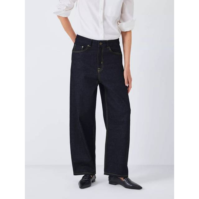 John Lewis Straight Leg Crop Jeans, Indigo