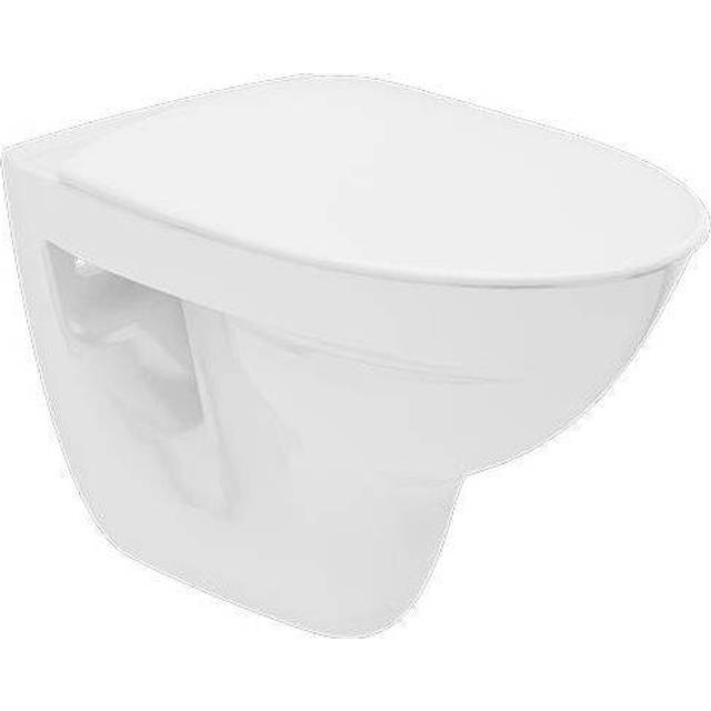 Ifö Spira Rimfree 627508809 WC-skål vägghängd, med mjuksits