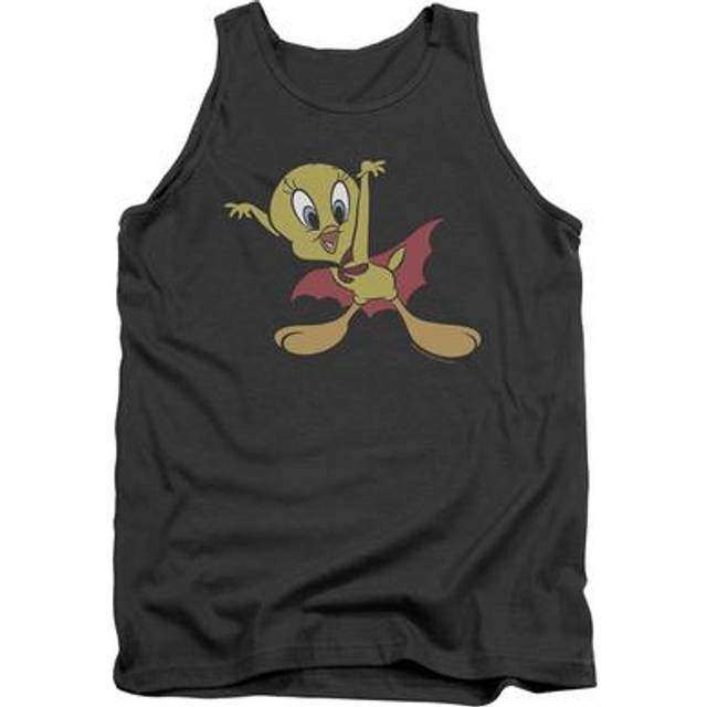 Trevco Sportswear LT163-TK-1 Looney Tunes Vampire Tweety Adult Tank Top, Charcoal - Small