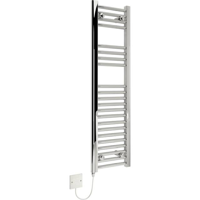 Kudox 150W Straight Electric Towel Rail 300x1100mm, Chrome - KTR150STR3X11C - 346187