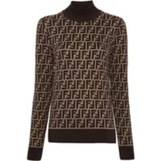 Fendi Women's Embroidered Cotton Sweater in Printed | Size 38 | FZXC73ASJT Color F0GGE (38)