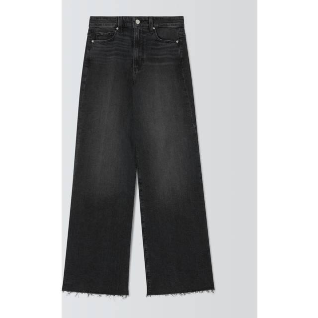 Anessa Raw Hem Jeans - Viper Black Distressed - 30