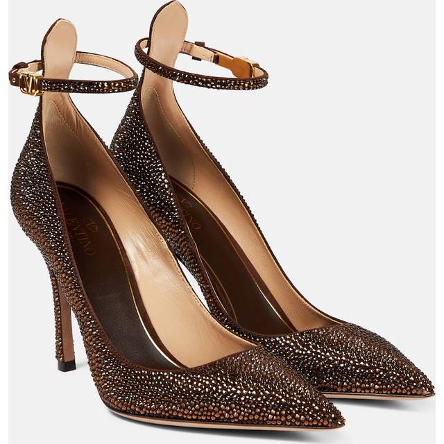Valentino Garavani Tan-Go embellished leather pumps