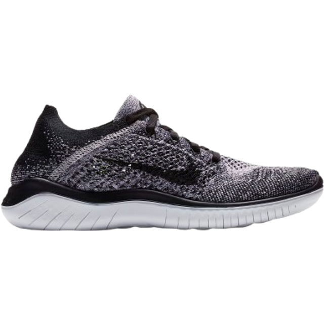 (WMNS) Nike Free RN Flyknit 2018 'White Black' - black - 5.5