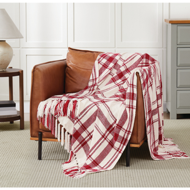 Truly Soft Plaid Chenille Throw