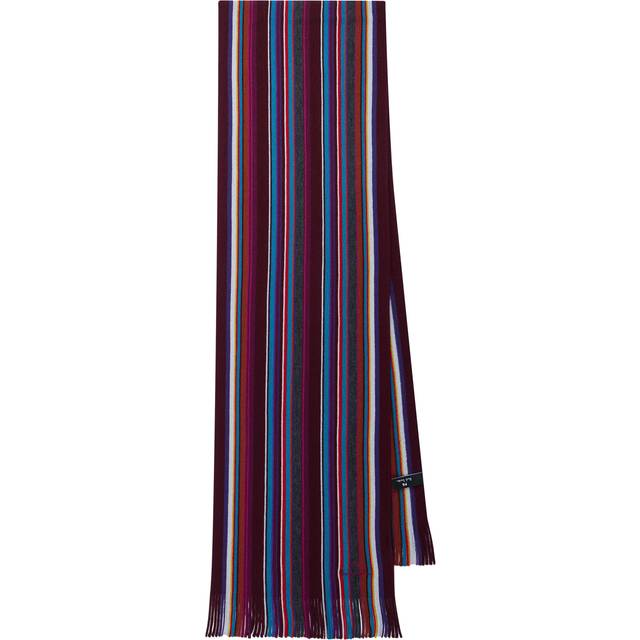 Paul Smith Multicolour Striped Wool Scarf