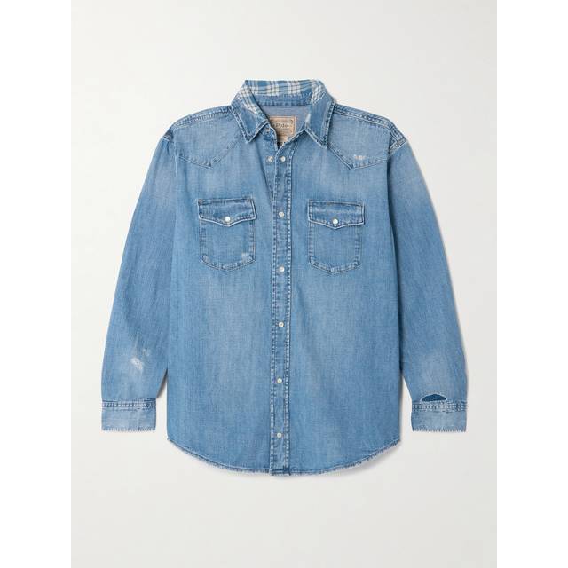 Polo Ralph Lauren, Blusar & Skjortor , Dam, L, Denim, Denimskjorta - blue (L)