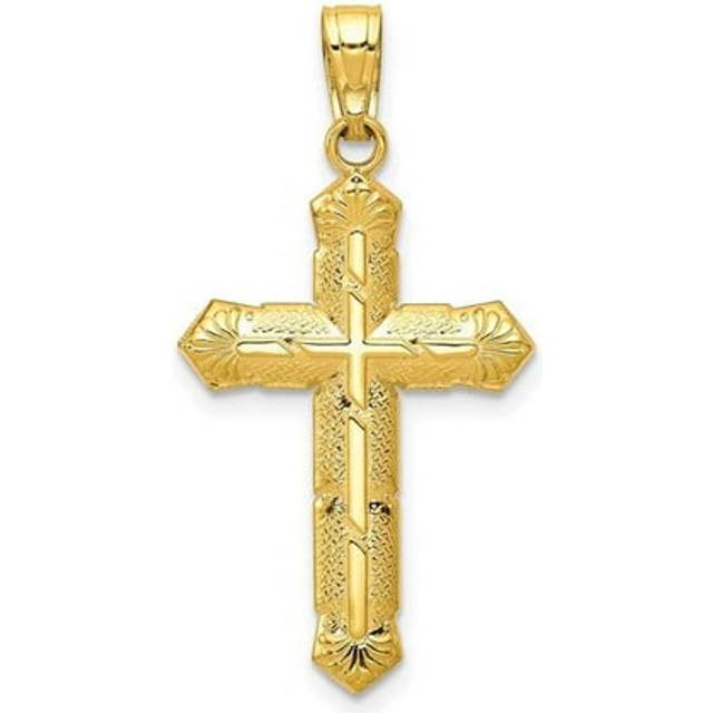 10K Yellow Gold Passion Cross Pendant