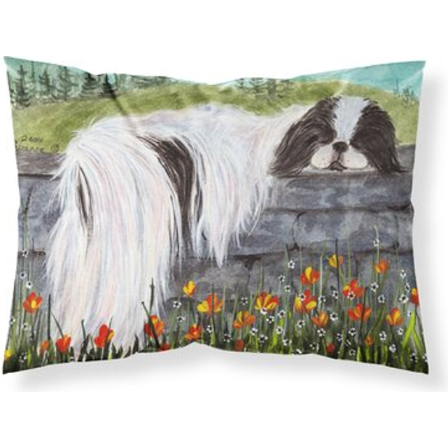 """""Caroline's Treasures SS8030PILLOWCASE Japanese Chin Moisture Wicking Fabric Standard Pillowcase  Large  Multicolor"""""