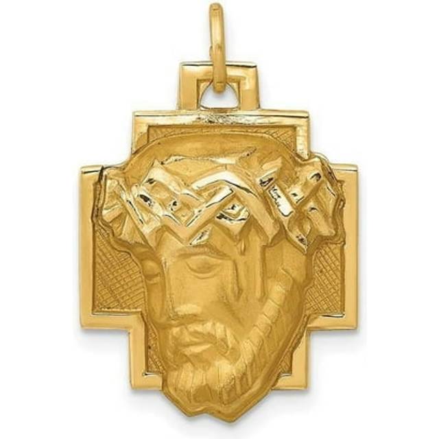 14K Yellow Gold Jesus Charm