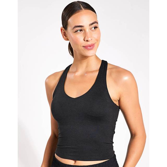 Halo Performance Crop Vest 2.0 in Black Heather - S
