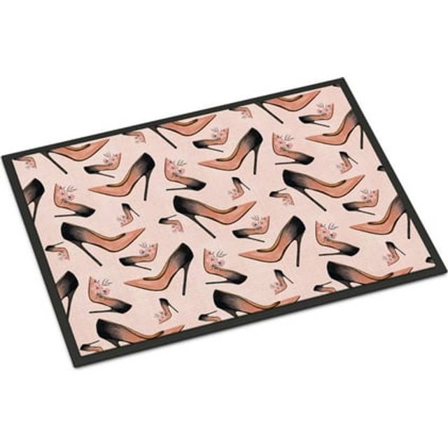 """""Caroline's Treasures Watercolor Fashion Diva Shoes Indoor or Outdoor Doormat  18"""""""" H x 27"""""""" W  Multicolor"""""