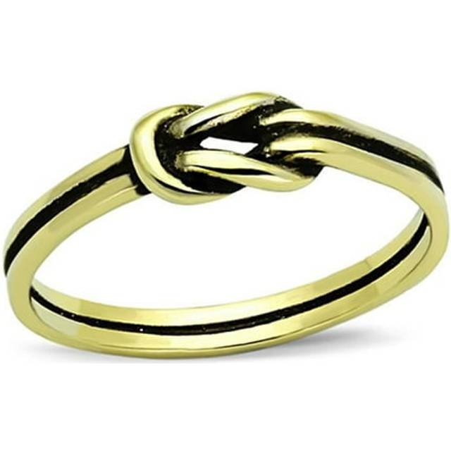 Women IP Gold Stainless Steel Ring with No Stone in No Stone - Size 9