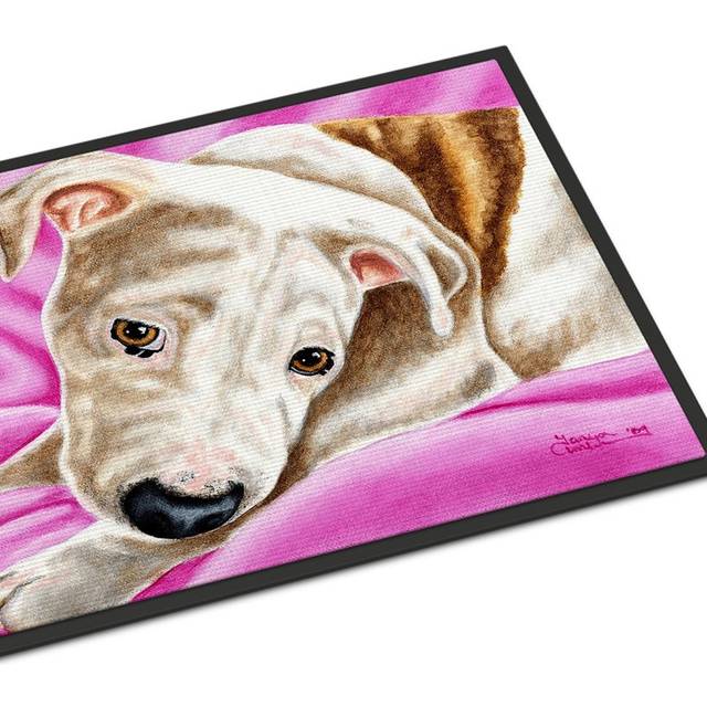 """""Caroline's Treasures AMB1413JMAT Dream Girl Pit Bull Indoor or Outdoor Mat  24"""""""" x 36""""""""  Multicolor"""""