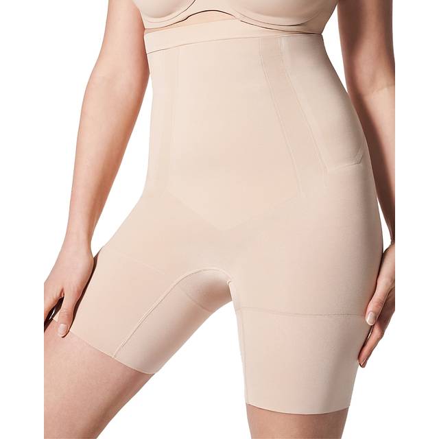 SPANXsculpt OnCore High-Waisted Mid-Thigh Shorts - SOFT NUDE - X-Small