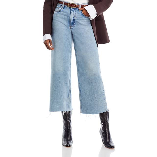 Rag & Bone Womens Cecilia Andi Wide-leg High-rise Stretch-denim Jeans 24