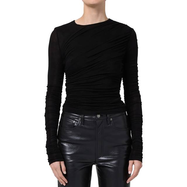 Tania Long-Sleeve Twist Tee - black - X-Small