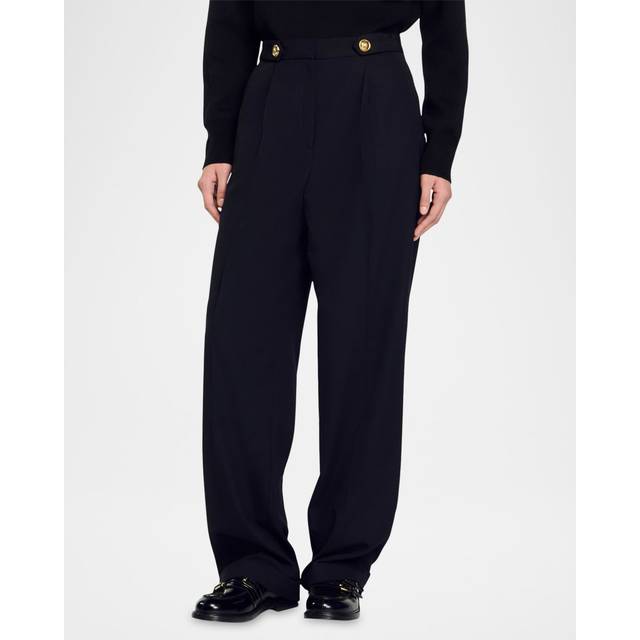 Pantalon avec poches italiennes - Noir - 42