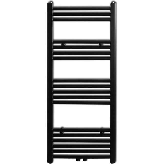 Handdukstork centralvärme element rak 500 x 1160 mm svart
