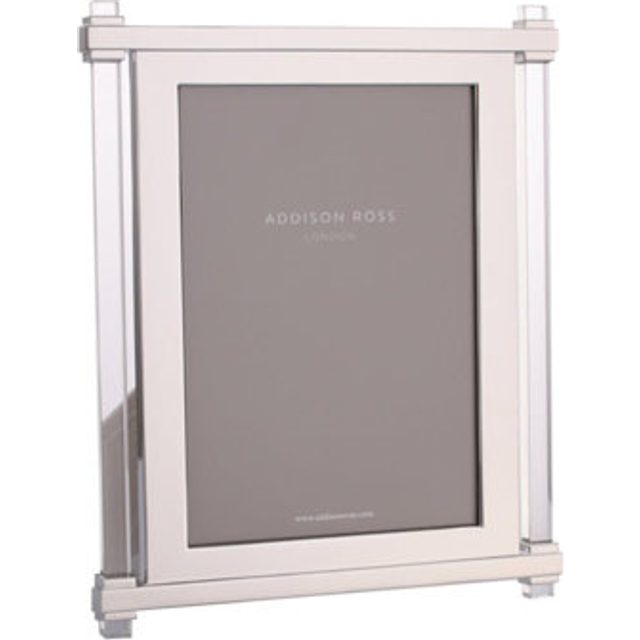 Acrylic & Silver Pillar Photo Frame