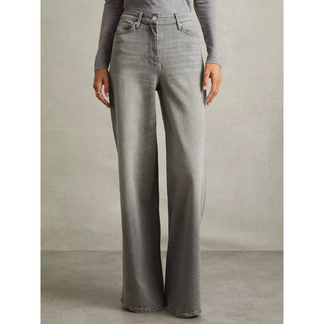 Reiss Petite Crete Wide Leg Jeans