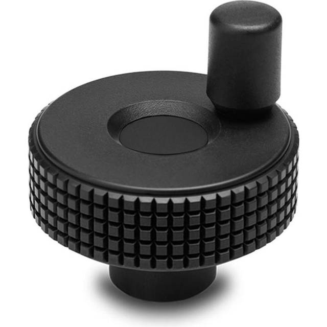 ELESA MBT+I Knurled control knobs with revolving handle technopolymer MBT.40+I B