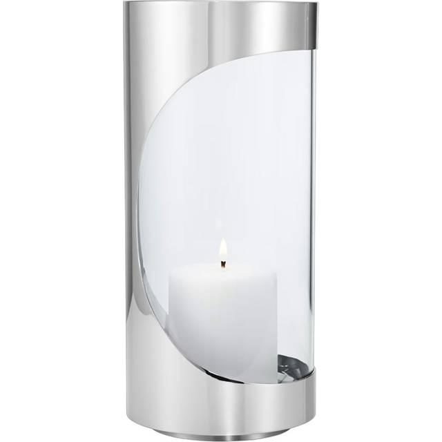 Georg Jensen Chrome contours hurricane lantern 28 cm Stainless steel