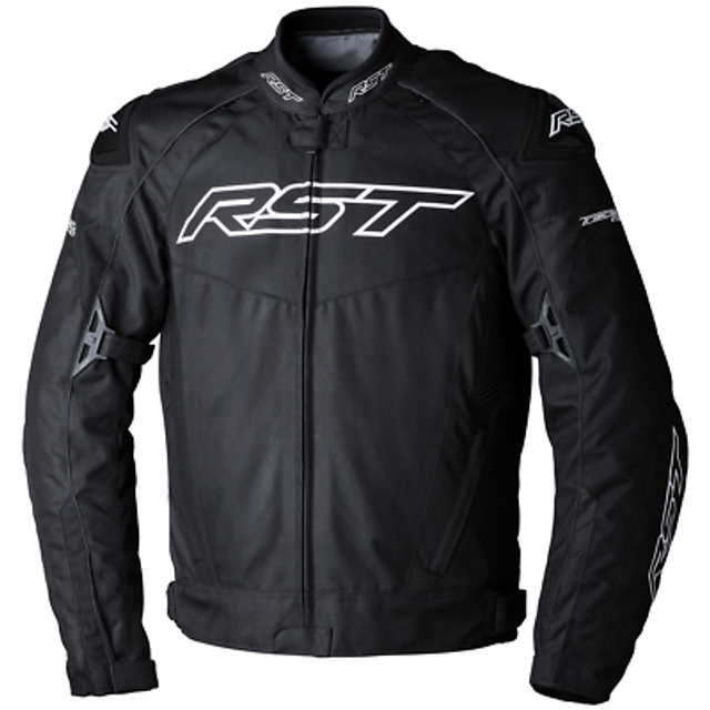 RST TracTech Evo 5, textile jacket waterproof , color: Black/Black , size: XS