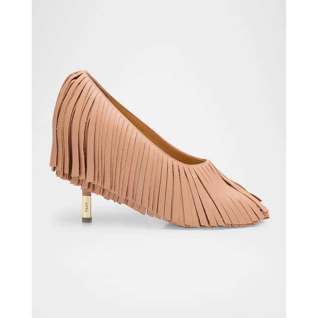 CHLOÉ Mona pump Pink Size 6 100% Goatskin