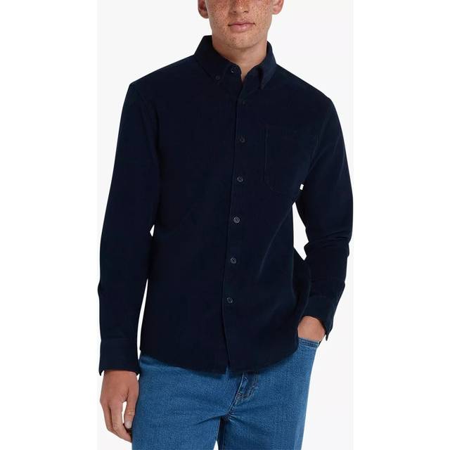 Spencer Casual Fit Corduroy Shirt In True Navy