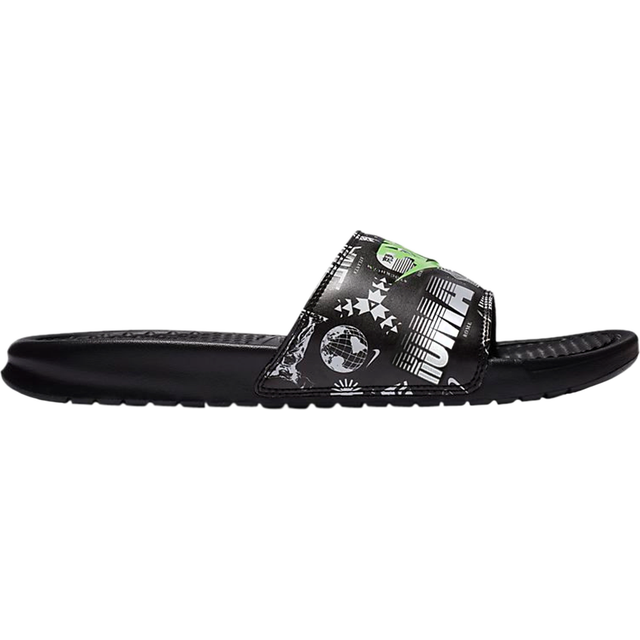 Nike Benassi JDI Print Slide 'Run To Tokyo' 631261-042 - Black